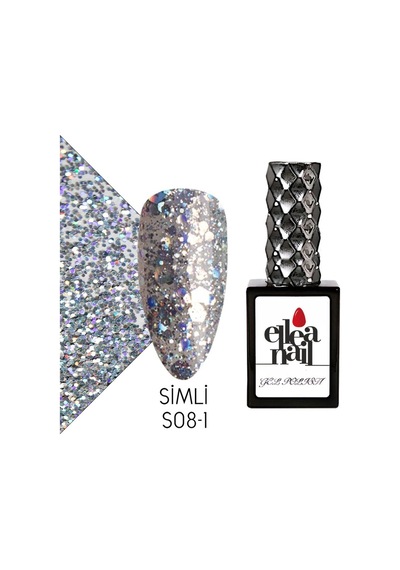 Ellea Nail Simli Kalıcı Oje S08-1