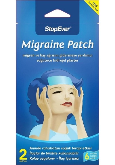 Stopever Migraine Patch Migren ve Baş na Karşı Hidrojel Pla