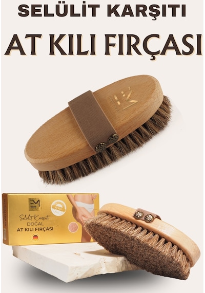 Em Amanos Beauty Seülit Karşıtı Doğal At Kılı Fırçası
