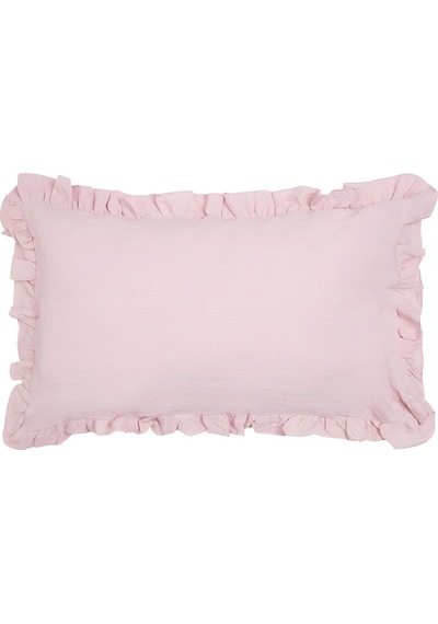 %100 Pamuk Saten Yastık Kılıfı 2 Li Set Pembe