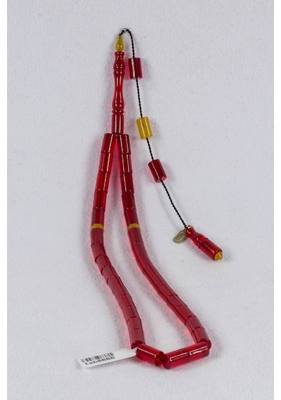 Ayhan Turan İmzalı Kesme Model Zar Kehribar Tesbih Tsb0666