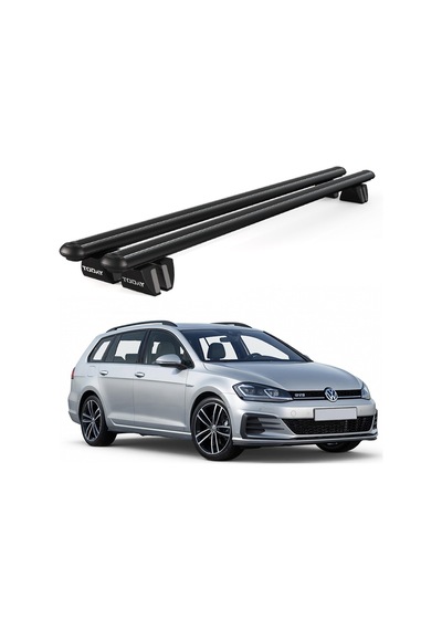 Pençe Volkswagen Golf 2014 Ve Sonrası Uyumlu Siyah Ara Atkı Port Bagaj Tavan Barı