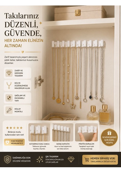 Kolye Askısı 3 Adet