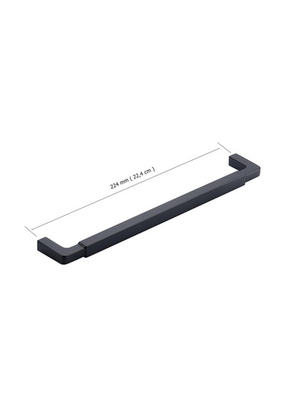 Doğanlar Z.318 Dolap Mobilya Kulp Mat Siyah 224 Mm