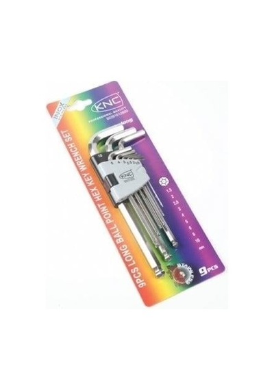 Knc 9 Parça Inox Bombeli Allen 1,5-10 Mm