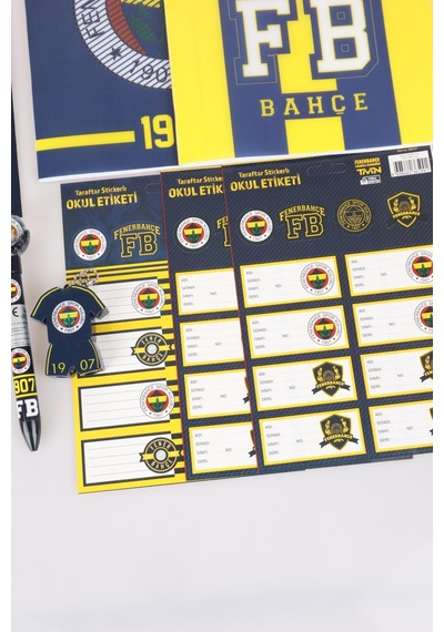 Lisanslı Fenerbahçe 17 Parça Premıum Kırtasiye Seti Altın
