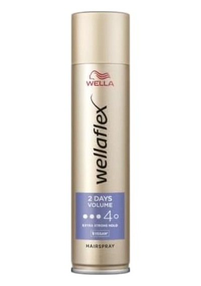 Wellaflex 2nd Day Volume Ekstra Güçlü Tutuş Saç Spreyi 250 Mililitre Açık