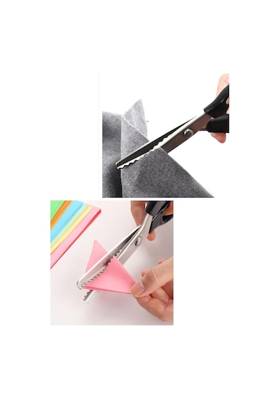 Surfile Terzi Makası Zig - Zag 23.5 Cm 15 Diş 3 Mm Diş Derinliği