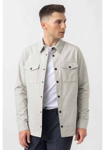 White Stone Aarberg 5814 Mevsimlik Slim Fit Pamuklu Mont - Taş