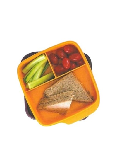 Tupperware Sarı Bölmeli Beslenme Kabı