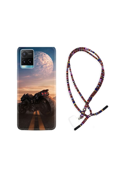 Vivo Y32 Kılıf Rasta Boyun Askılı Motor 1621