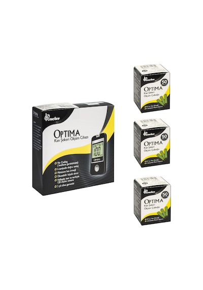 Optima Şeker Ölçüm Cihazı + Strip 150 Adet
