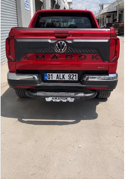Volkswagen Amarok Bagaj Arka Harf Kabartma Seti Plastik Mat Siyah Güçlü Yapışkanlı Dekoratif Logo Yazı Seti