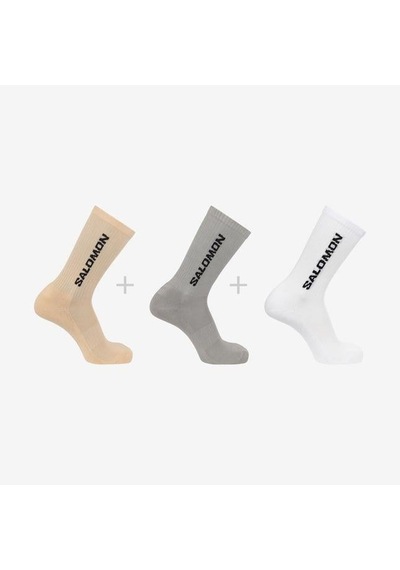 Salomon Everyday Crew 3-pack Çorap-27412 Krem
