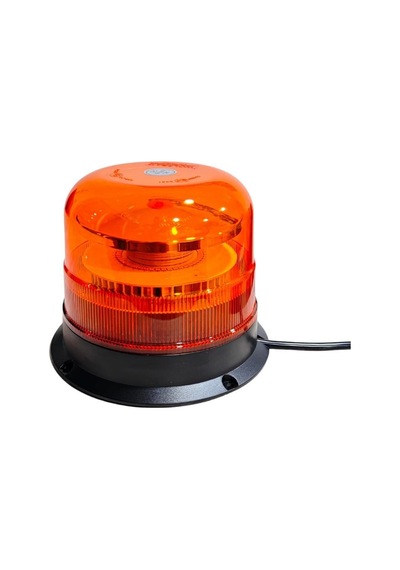 Wolfram 12v-24v Çakar Tepe Lamba 48 Ledli 10 Fonksiyonlu Mıknatıslı Vakumlu Çakmak Fişli Turuncu E9
