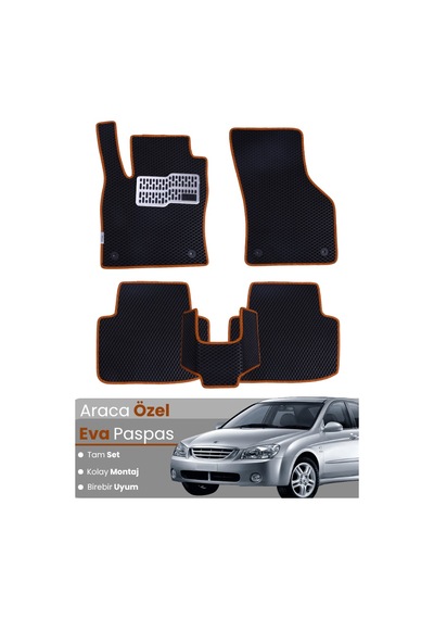 Kia Cerato 2003-2008 Uyumlu Eva Paspas Tam Set Araca Özel,kolay Montaj,su Geçirmez 856