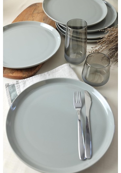 Gri Hitit Servis Tabağı 28 Cm 6 Adet 616 Çok Renkli