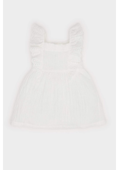 DeFacto Kız Bebek Kolsuz Poplin Yazlık Elbise E8395A525SMER105