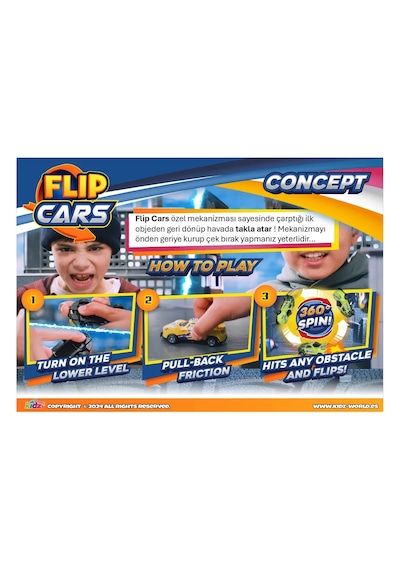 Unşbon Flip Car Çarpan Zıplayan Takla Atan Araba 1 Adet