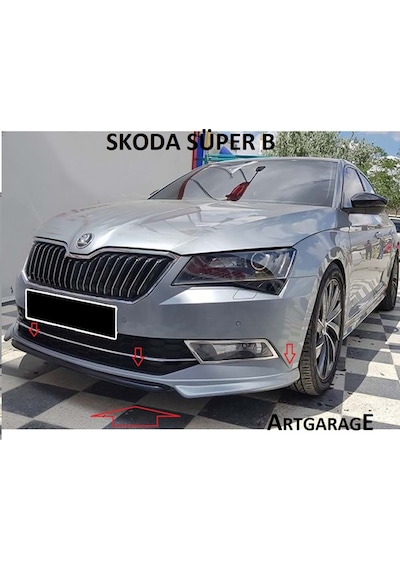 Skoda Süper B 2016-2019 Ön Tampon Eki-fiberglass-boyasız