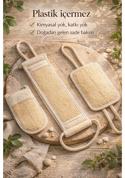 3'lü Sırt Bakım Seti Batık & Akne Karşıtı Arındırıcı Kese Paketi