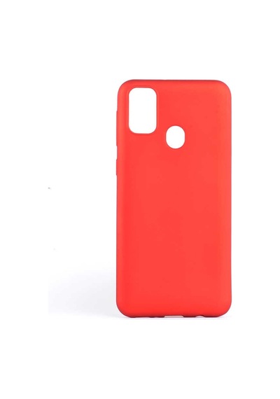 Noktaks - Samsung Galaxy Uyumlu M21 - Kılıf Mat Renkli Esnek Premier Silikon Kapak - Lacivert