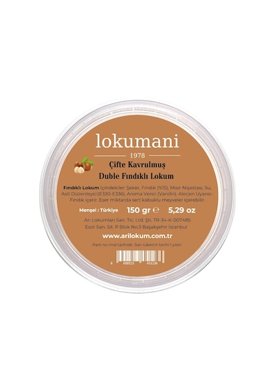 Çifte Kavrulmuş Duble Fındıklı Lokum 150 Gr