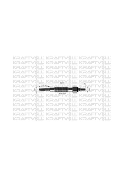 Kraftvoll 05030008 Kızdırma Bujisi 11v L200 L300 Pajero Galloper 3671042550