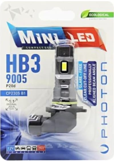 Mini Hb3 9005 12-24v Compact Led 2 Adet