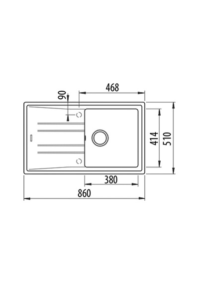 Teka Stone 50 B-Tg Tek Hazneli Beyaz Tegranite Eviye