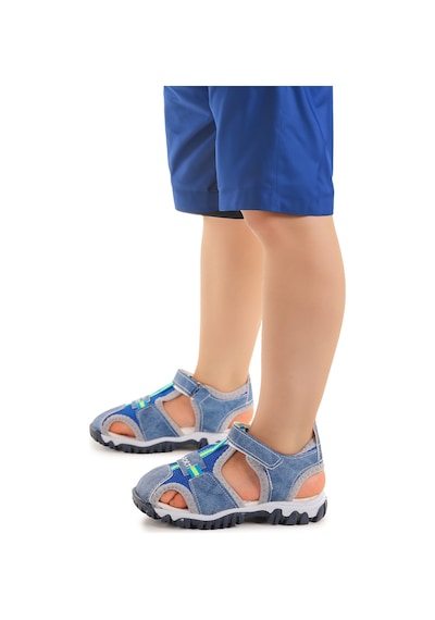 Kiko Kids Erkek Bebek Sandalet Arz 2399 Kot Mavi