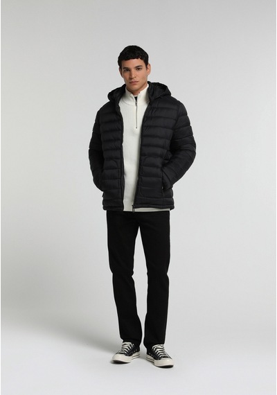 Colin's Colins Slim Fit Kapüşonlu Fermuarlı Astarlı Erkek Siyah Mont Cl1082935 Q1.v1 Blk