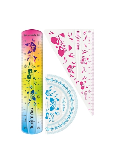 Maped - Çizim Seti Twıst'nflex Mını Cute- 3 Parçalı - Orijinal 981828 Çok Renkli