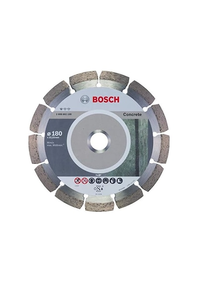 Professional Accessories Standard Seri Beton İçin Elmas Kesme Diski 180 Mm