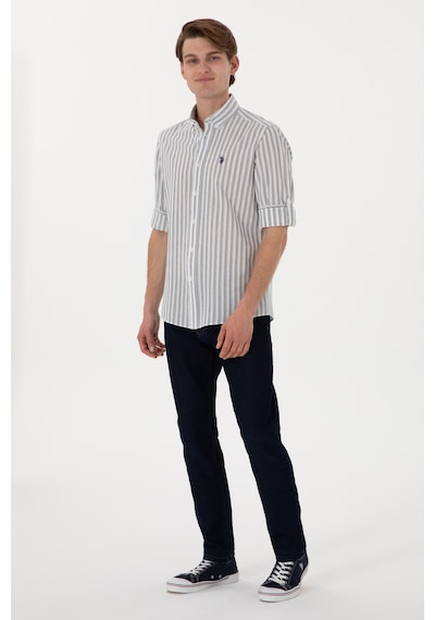 U.s. Polo Assn. Erkek Beyaz Gömlek Desenli 50306349-vr013 Beyaz U.s. Polo Assn. Erkek Beyaz Gömlek Desenli 50306349-vr013 Beyaz