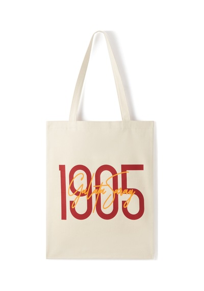 Gsstore Galatasaray 1905 Baskılı Gabardin Bez Torba Çanta 35 40cm U251331 Ekru