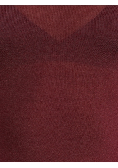 Dilvin 32122 Kayık Yaka Modal Kaşmir Ultra Hafif Bluz-bordo Bordo