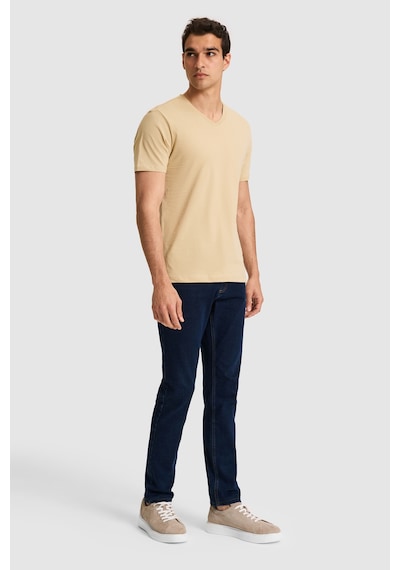 U.s. Polo Assn. Erkek Bej Tişört Basic 50326944-vr011