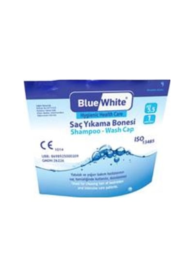 Blue White Saç Yıkama Bonesi 3 Adet