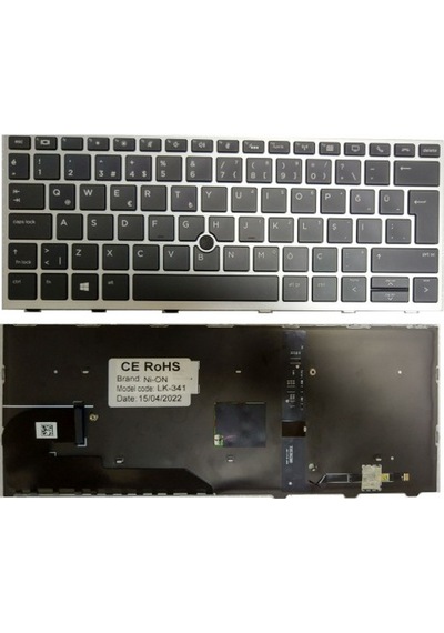 Hp L13691-141 L13691-001 Notebook Klavye Siyah Aydınlatmalı Tr