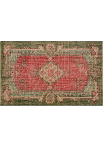 Eşsiz Anadolu Vintage Eskitme El Dokuma Halı 174 X 273 Cm 8733
