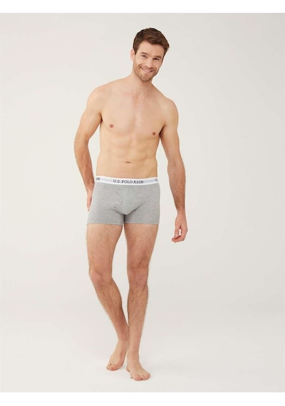 U.S. Polo Assn. 80451 Erkek Tekli Cepli Boxer 001