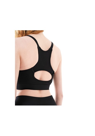 Musclecloth Nova Seamless Sırt Detaylı Bra Siyah