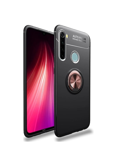Redmi Note 8T Yüzüklü Standlı Manyetik Kamera Korumalı Kılıf