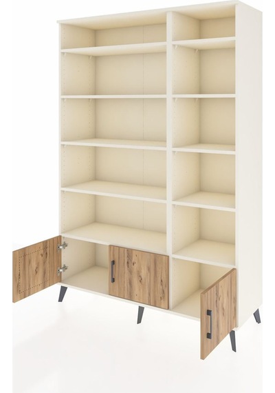 Hyperion Dolap 10 Raflı 3 Kapaklı 132x44x195 Aytaşı-çam/aytaşı Aytaşı