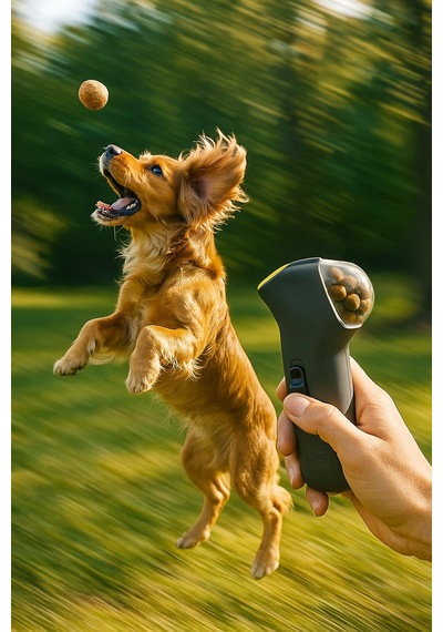 Busstier Köpek Mama Fırlatma Oyuncağı 18 Cm Mekanik Ödül Maması F
