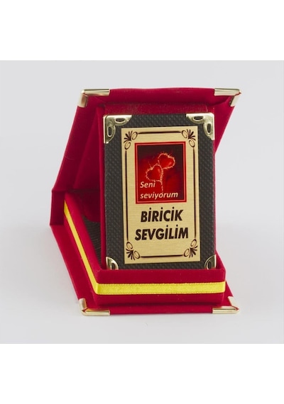 Lvsqvr Biricik Sevgilim Plaketi-kırmızı 03857946