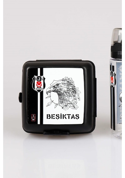 "dekomus Cep Defteri Hediyeli" Yeni Sezon Lisanslı Beşiktaş Beslenme Kabı Ve 500 Ml Trıtan Matara Yemek Seti Altın