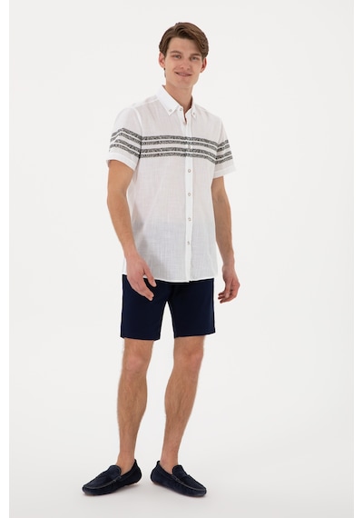 U.s. Polo Assn. Erkek Koyu Haki Gömlek Kısa Kollu 50305921-vr111 Koyu Haki