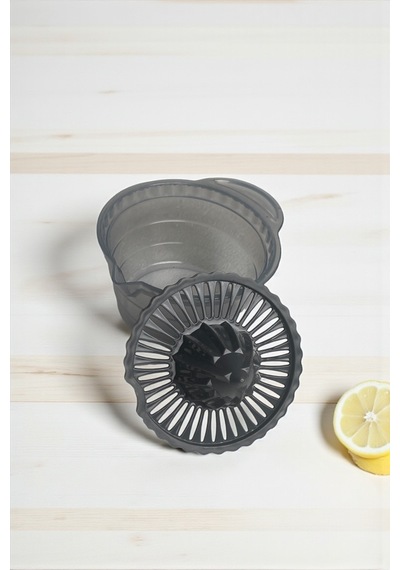Narenciye Sıkacağı/ Limon, Portakal Sıkacağı 350 Ml Hazneli Sert Plastik Gri Sert Plastik Diğer